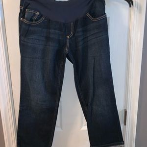 Indigo @ Motherhood cropped jeans